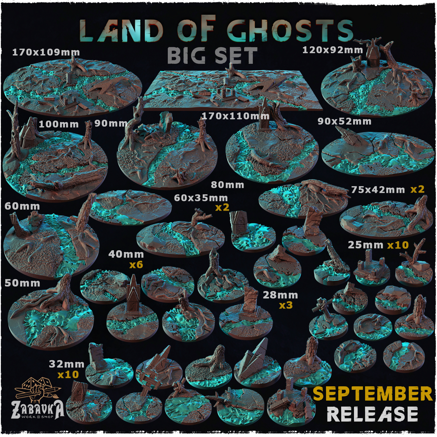 Land of Ghosts - Bases & Toppers (Big Set++)